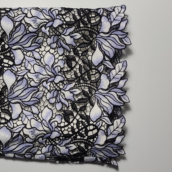 ANTONIO MELANI Floral Cut Out Lace Lined Skirt Size 2 - Picture 4 of 13